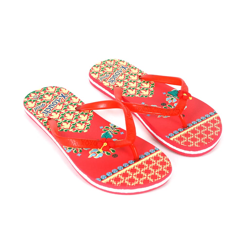 Women's Flip Flop Slipper - Red, Women Slippers, Chase Value, Chase Value