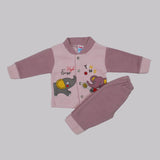 Newborn Girls Full Sleeves Suit - Purple, Newborn Girls Sets & Suits, Chase Value, Chase Value
