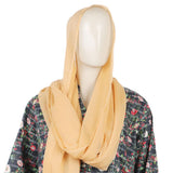 Valuable Women's Chiffon Plain Dupatta - Skin, Women Dupatta, Chase Value, Chase Value