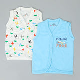 Eminent Newborn Boys Sleeves Less Vest Pack of 2, Newborn Boys Sets & Suits, Eminent, Chase Value