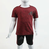 Boys Half Sleeves Suit - Maroon, Boys Sets & Suits, Chase Value, Chase Value