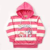Girls Full Sleeves Hoodie T-Shirt - Pink, Girls Hoodies & Sweat Shirts, Chase Value, Chase Value