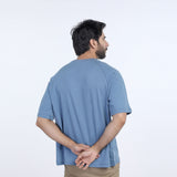 Eminent Men's Half Sleeves Round Neck T-Shirt - Ash Blue, Men's T-Shirts & Polos, Eminent, Chase Value