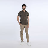 Eminent Men's Half Sleeves Polo Front Open Shirt - Olive, Men's Shirts, Eminent, Chase Value