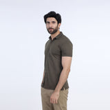 Eminent Men's Half Sleeves Polo Front Open Shirt - Olive, Men's Shirts, Eminent, Chase Value