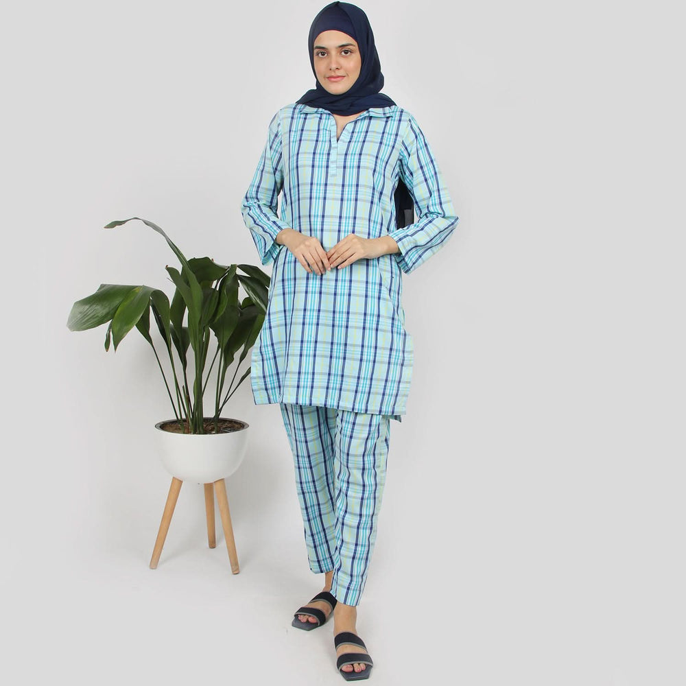 Women's Western Co-Ord Set - Blue, Women Co-Ord Set, Chase Value, Chase Value