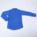 Boys Full Sleeves Shirt - Royal Blue, Boys Shirts, Chase Value, Chase Value