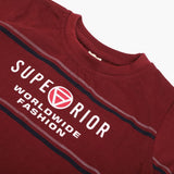 Boys Half Sleeves T-Shirt - Maroon, Boys T-Shirts, Chase Value, Chase Value