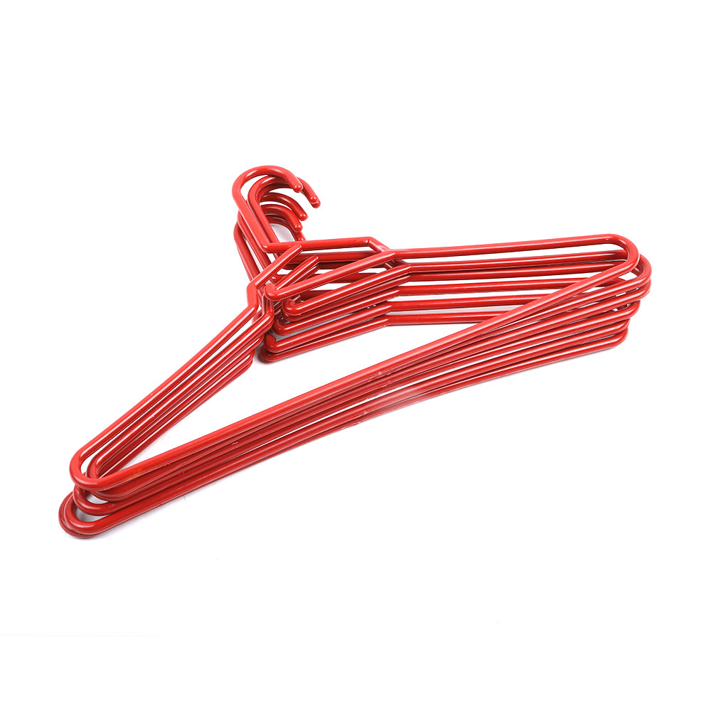 Cloth Hanger Pack of 6 - Red, Hanger, Chase Value, Chase Value