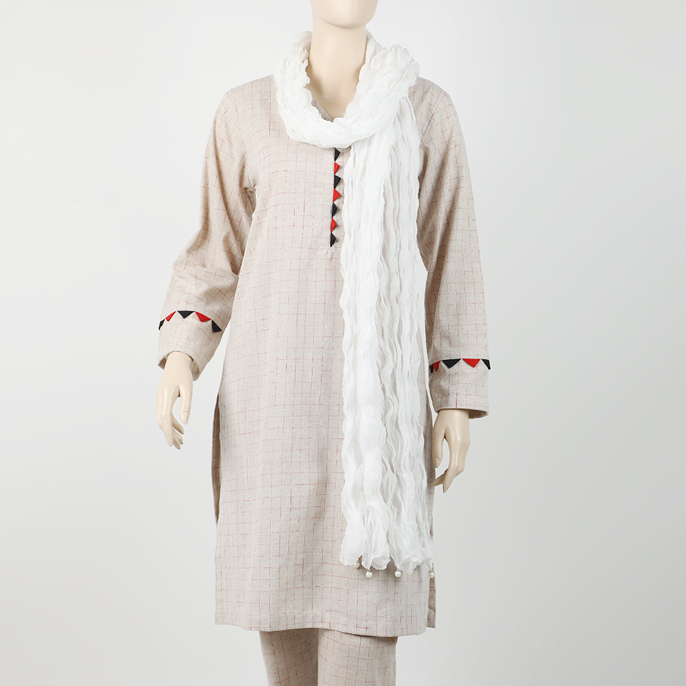 Women's Kurkure Dupatta - White, Women Dupatta, Chase Value, Chase Value