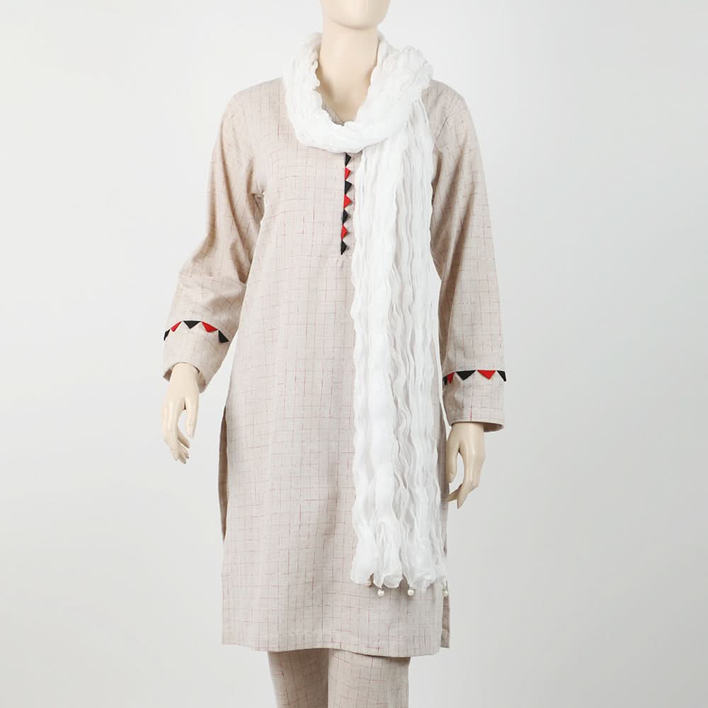 Women's Kurkure Dupatta - White, Women Dupatta, Chase Value, Chase Value