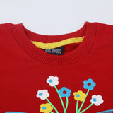 Girls T-Shirt - Red, Girls T-Shirts, Chase Value, Chase Value