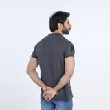 Men's Half Sleeves Polo T-Shirt - Dark Grey, Men's T-Shirts & Polos, Chase Value, Chase Value