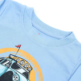 Newborn Boys Full Sleeves T-Shirt - Sky Blue, Newborn Boys Shirts & T-Shirts, Chase Value, Chase Value