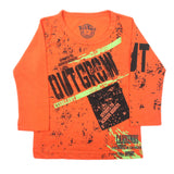 Boys Full Sleeves T-Shirt - Orange, Boys Hoodies & Sweat Shirts, Chase Value, Chase Value