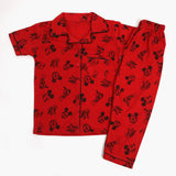 Girls Night Suit - Red, Girls Suits, Chase Value, Chase Value