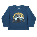 Newborn Boys Full Sleeves T-Shirt - Steel Green, Newborn Boys Shirts & T-Shirts, Chase Value, Chase Value