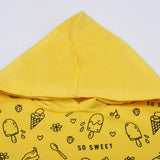 Girls Hoodie T-Shirt - Yellow, Girls Hoodies & Sweat Shirts, Chase Value, Chase Value
