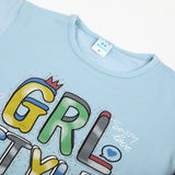 Girls Half Sleeves Suit - Light Blue, Girls Suits, Chase Value, Chase Value