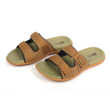 Mark Fairwale Open-Toe Slipper 21106 - Khaki, Men's Slippers, Chase Value, Chase Value