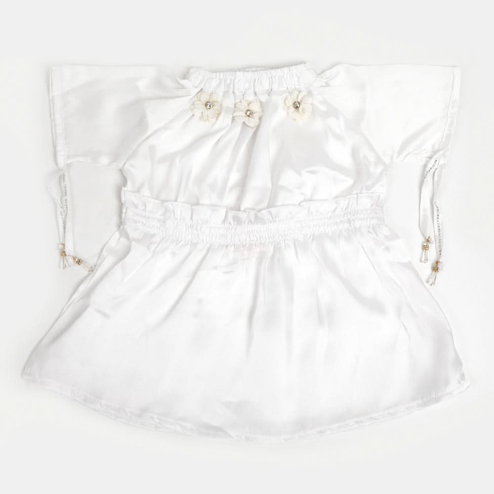 Girls Western Top - White, Girls Tops, Chase Value, Chase Value