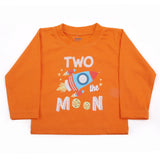 Newborn Boys Full Sleeves T-Shirt - Orange, Newborn Boys Shirts & T-Shirts, Chase Value, Chase Value