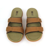Mark Fairwale Open-Toe Slipper 21106 - Khaki, Men's Slippers, Chase Value, Chase Value