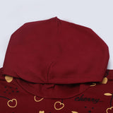 Girls Hoodie T-Shirt - Maroon, Girls Hoodies & Sweat Shirts, Chase Value, Chase Value