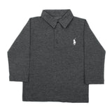 Boys Full Sleeves Polo T-Shirt - Dark Grey, Boys T-Shirts, Chase Value, Chase Value