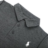 Boys Full Sleeves Polo T-Shirt - Dark Grey, Boys T-Shirts, Chase Value, Chase Value