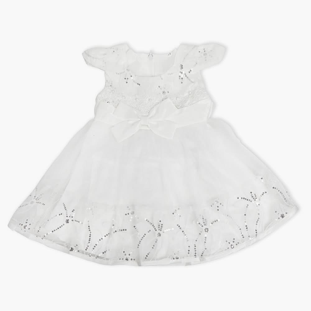 Girls Frock - White, Girls Frocks, Chase Value, Chase Value