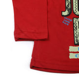 Boys Full Sleeves T-Shirt - Red, Boys T-Shirts, Chase Value, Chase Value