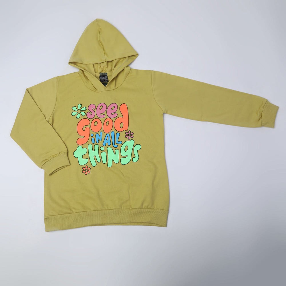 Girls Hoodie T-Shirt - Mustard, Girls Hoodies & Sweat Shirts, Chase Value, Chase Value