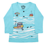 Boys Full Sleeves T-Shirt - Sky Blue, Boys T-Shirts, Chase Value, Chase Value