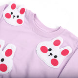 Newborn Girls Full Sleeves Suit - Purple, Newborn Girls Sets & Suits, Chase Value, Chase Value