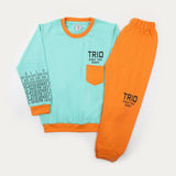 Boys Full Sleeves Pajama Suit - Cyan, Boys Sets & Suits, Chase Value, Chase Value