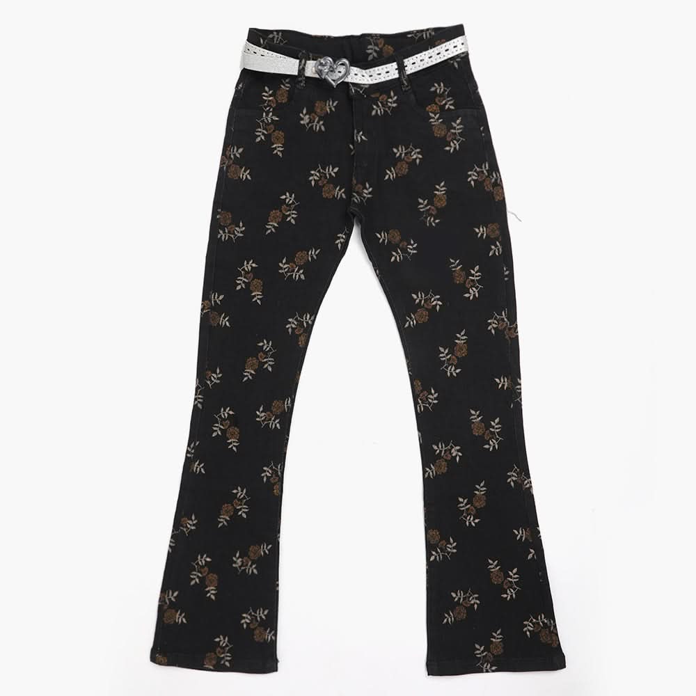 Girls Denim Pant - Black, Girls Pants & Capri, Chase Value, Chase Value