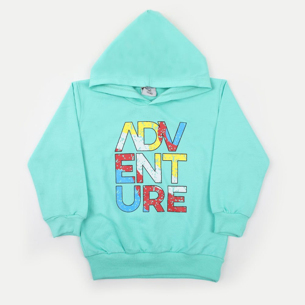Boys Full Sleeves Hoodie - Cyan, Boys Hoodies & Sweat Shirts, Chase Value, Chase Value