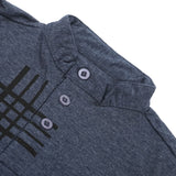 Boys Full Sleeves T-Shirt - Steel Blue, Boys T-Shirts, Chase Value, Chase Value