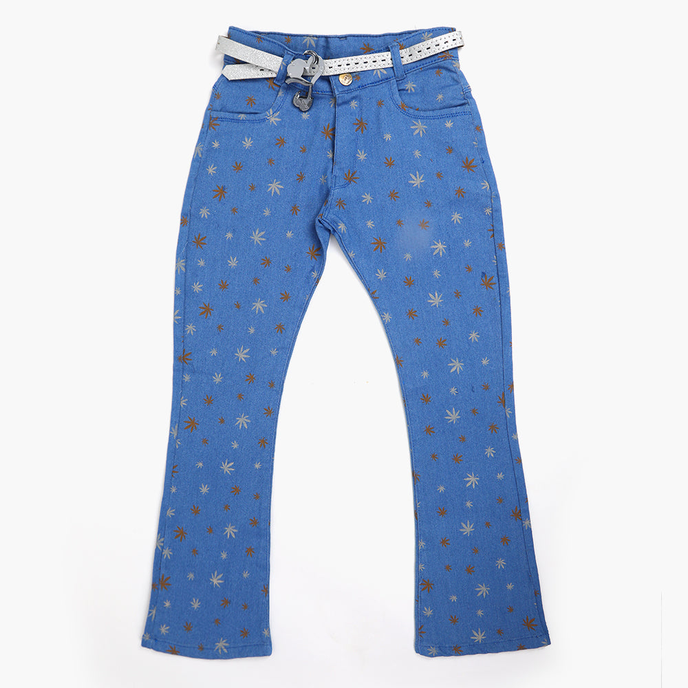 Girls Denim Pant - Blue, Girls Pants & Capri, Chase Value, Chase Value