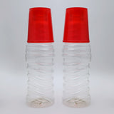 Smart Glass Bottle Pack of 2 - Red, Water Bottle, Chase Value, Chase Value