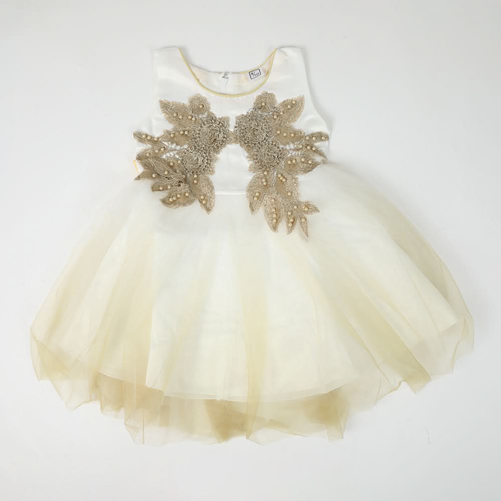 Girls Frock - Golden, Girls Frocks, Chase Value, Chase Value