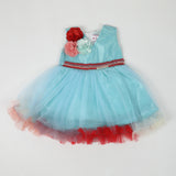 Newborn Girls Frock - Blue, Newborn Girls Frocks, Chase Value, Chase Value