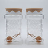 Safari Princess Jar Set 2Pcs 1050-ML, Storage Boxes, Safari, Chase Value