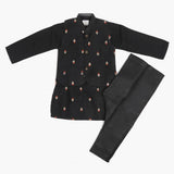 Boys Shalwar Suit With Coat - Black, Boys Shalwar Kameez, Chase Value, Chase Value
