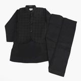 Boys Shalwar Suit With Coat - Black, Boys Shalwar Kameez, Chase Value, Chase Value
