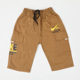 Boys Cotton Short - Brown, Boys Shorts, Chase Value, Chase Value