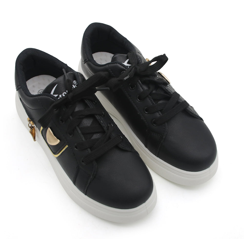 X-Touch Fashion Pearl Sneakers - Black, Women Casual & Sports Shoes, Chase Value, Chase Value