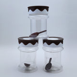 Safari Fancy Kitchen Jar Set 3Pcs 550-ML, Storage Boxes, Safari, Chase Value