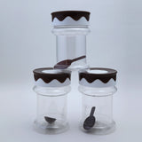 Safari Fancy Kitchen Jar Set 3Pcs 550-ML, Storage Boxes, Safari, Chase Value